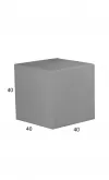 Cubo in plastica 40 - grigio cemento