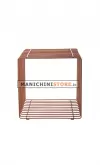 Cubo in filo ferro rame 40cm