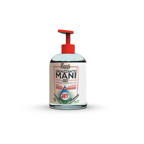 Flacone di gel igienizzante