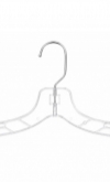 Elegant Clear Plastic Clothes Hanger 44 cm &ndash; Made in Italy