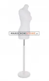Busto donna bianco con base tonda