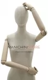 Manichino donna Linen con braccia in legno - posa 2