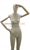 Noleggio manichino donna Linen con braccia in legno - posa 1
