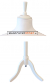 Busto uomo total white con treppiede