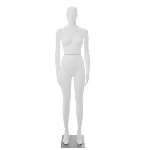 Manichino donna dalla testa scolpita - Bianco