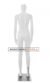 Manichino donna dalla testa scolpita - Bianco