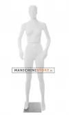 Manichino donna dalla testa scolpita - Bianco