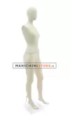 Manichino donna Plastic Linen testa uovo senza braccia