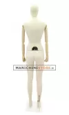 Manichino donna Plastic Linen con braccia in legno