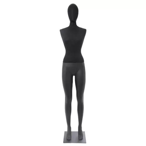 Manichino donna Plastic Lycra testa uovo senza braccia
