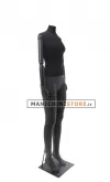 Manichino donna Plastic Lycra con braccia in legno senza testa