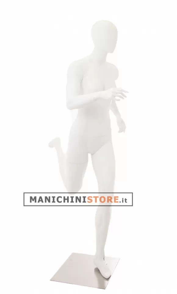 Manichino sportivo donna dalla testa a uovo - Runner