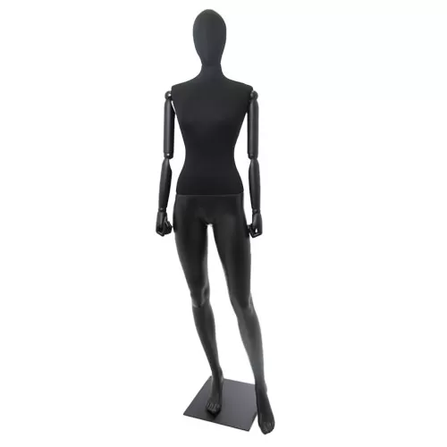Manichino donna Plastic Lycra con braccia in legno