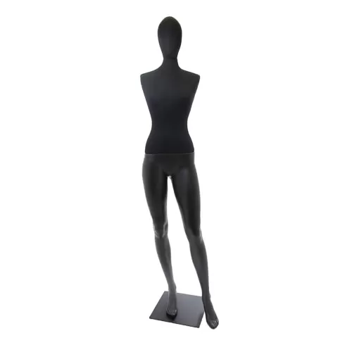 Manichino donna Plastic Lycra testa uovo senza braccia