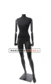 Manichino donna Plastic Lycra con braccia in legno senza testa