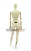 Manichino donna Plastic Linen con braccia in legno