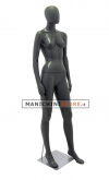 Manichino donna testa a uovo - Piombo