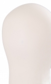 Female display head in linen with black base