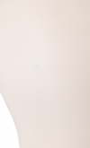 Female display head in linen with black base