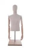 Busto uomo in tessuto braccia legno ex noleggio
