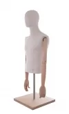 Busto uomo in tessuto braccia legno ex noleggio