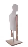 Busto uomo in tessuto braccia legno ex noleggio