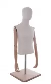 Busto uomo in tessuto braccia legno ex noleggio