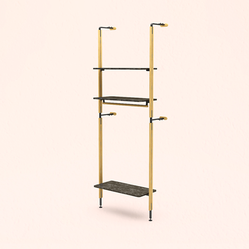 Sistema montanti Modulo pavimento - parete