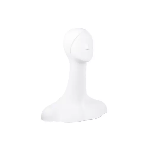 Testa donna stilizzata bianca opaca