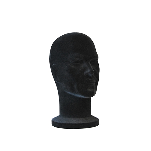 Testa uomo porta accessori in velluto nero