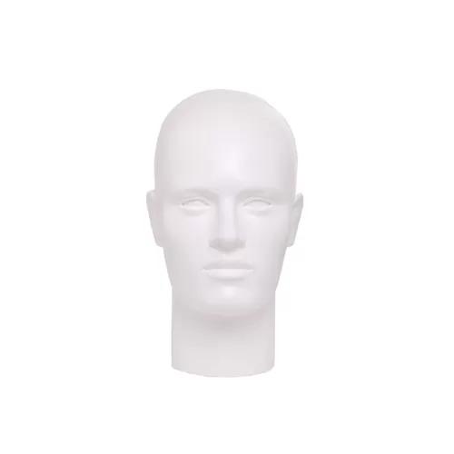 Testa uomo porta accessori precolorata bianca