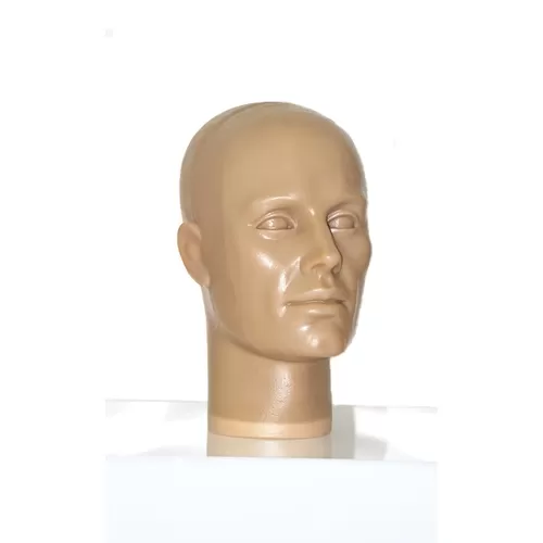 Testa uomo porta accessori precolorato carne