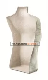 Torso display gioielli cartapesta argento