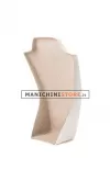 Busto display gioielli a V grande bianco