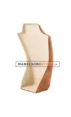 Busto display gioielli a V grande rame
