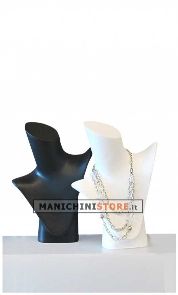 Manichino Espositore Per Gioielli, 38cm, In Resina E Tessuto, Per Collane, Bracciali E Orecchini, Elegante E Raffinato
