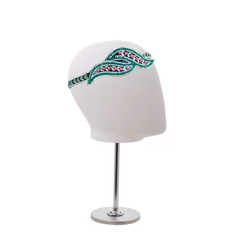 Testa a uovo donna porta accessori bianca