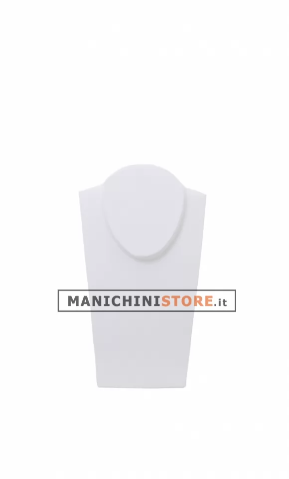 Espositore medio per collane bianco