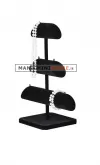 Espositore per bracciali e collane in velluto nero