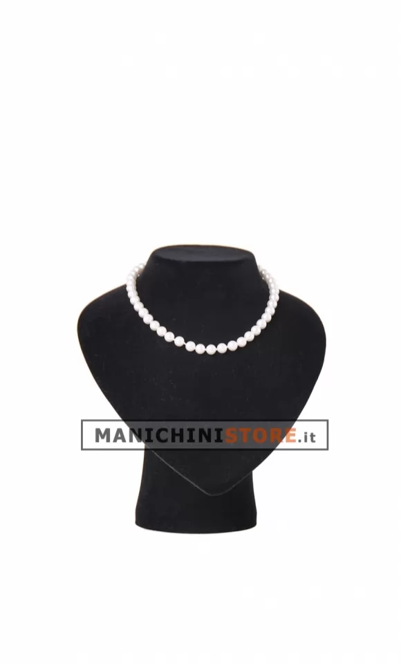 Espositore per collane in velluto nero