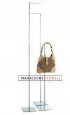 Height-adjustable steel accessories holder cod. 1398