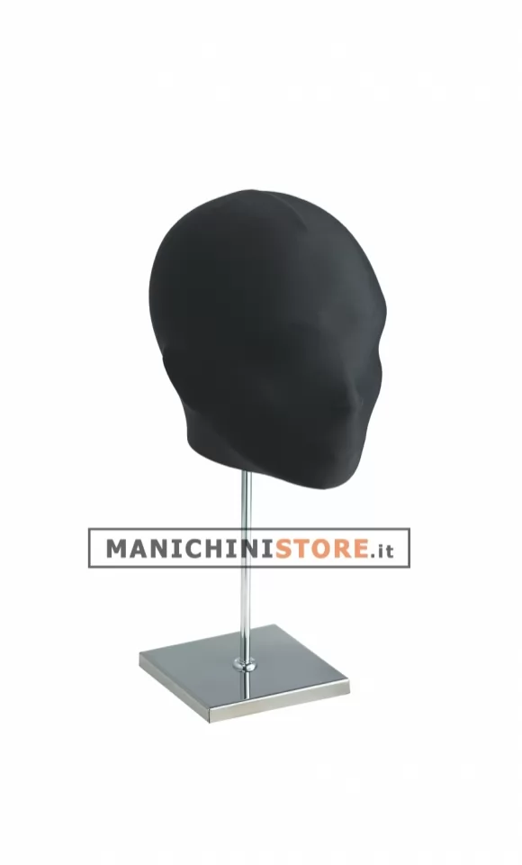 Testa donna rivestita in tessuto - Grigio