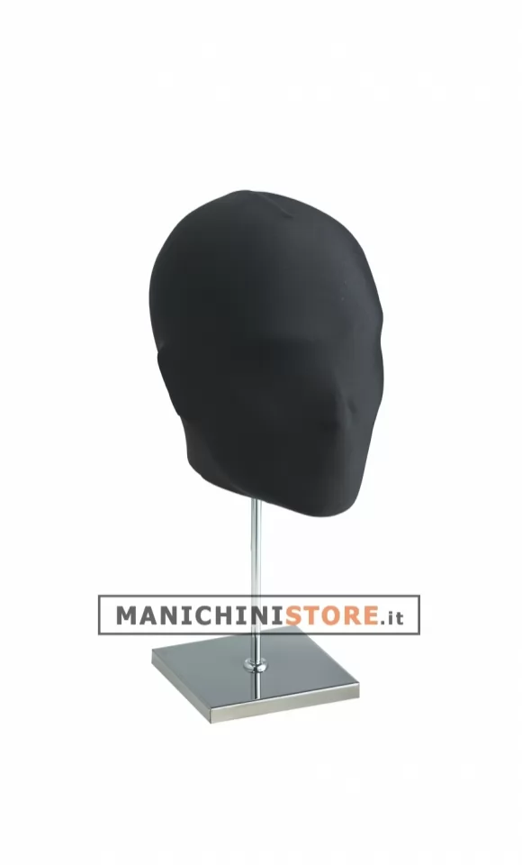 Testa uomo rivestita in tessuto - Grigio