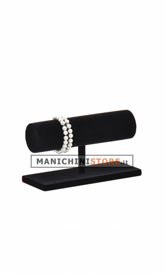 Espositore per bracciali singolo in velluto nero