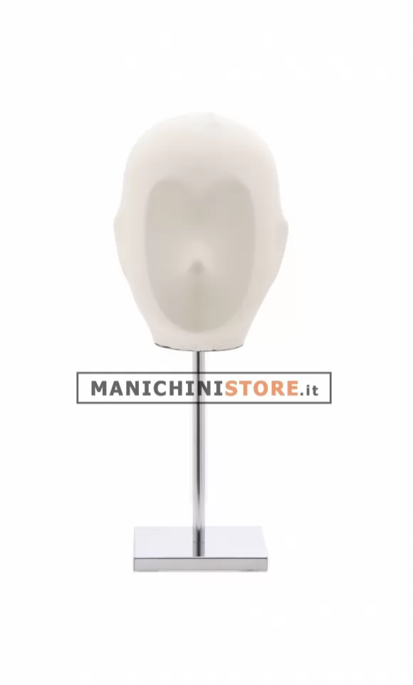 Testa unisex rivestita in tessuto panna