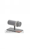 Espositore L14 per bracciali singolo in velluto grigio chiaro