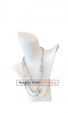 Espositore per collane bianco