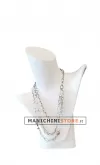 Espositore per collane bianco
