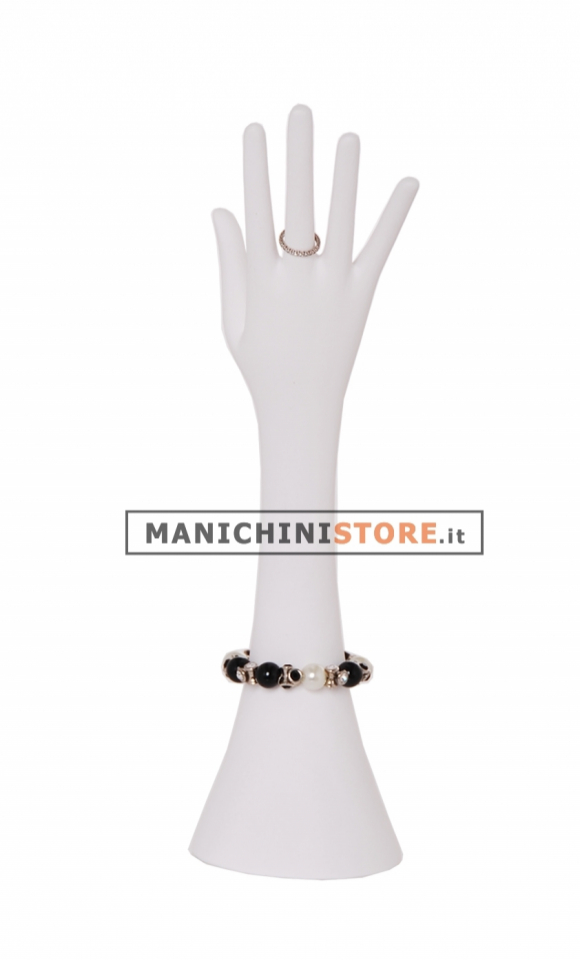 Mano portagioie bianca cod.639
