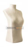 Torso display gioielli cartapesta naturale